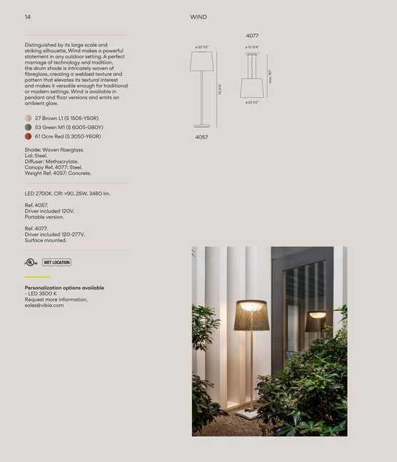 Vibia | USA & Canada Outdoor Catalog - Page 16-17