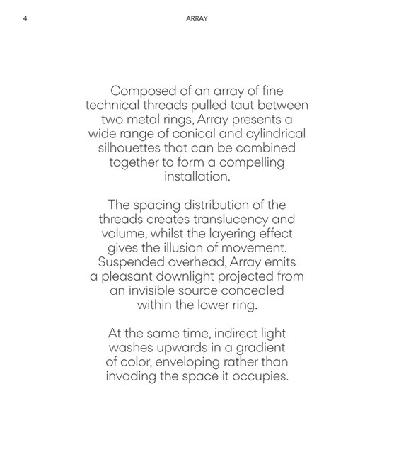Overhead Array Array Pendant -Catalog | Vibia USA - Page 1