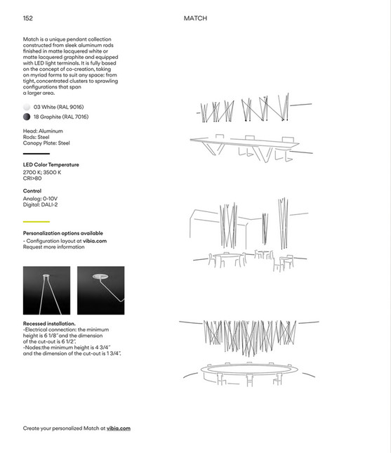 Match Light Vibia Vibia Lighting - General Catalog - USA & Canada - 2025 - Page 192-193